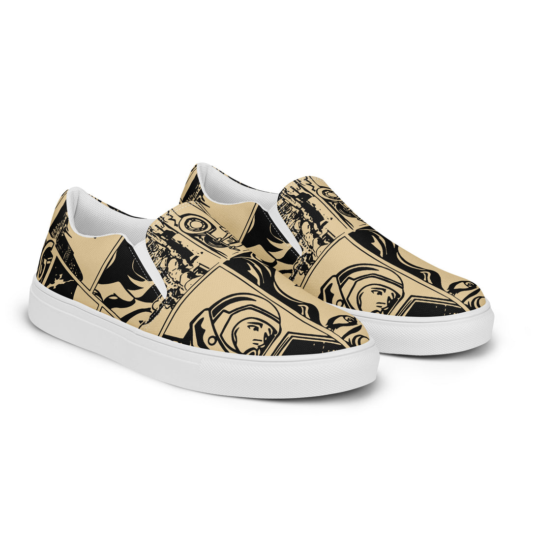 Comic Bang Slip-On Canvas Shoes