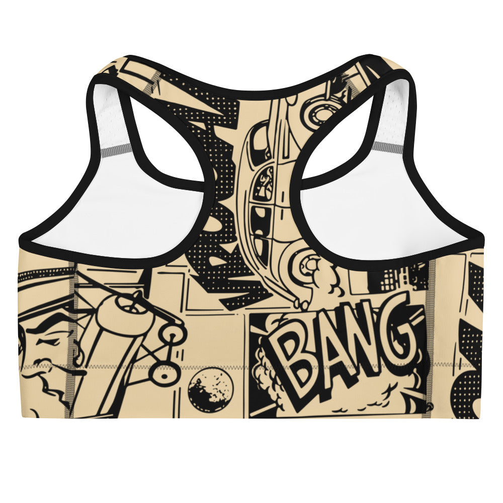 Comic Bang Sports Bra