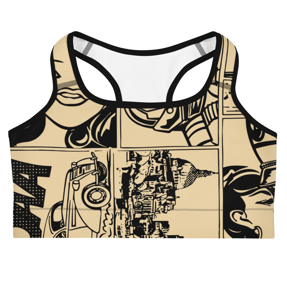 Comic Bang Sports Bra