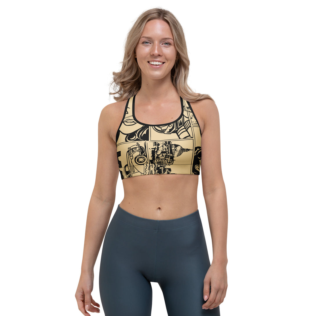 Comic Bang Sports Bra