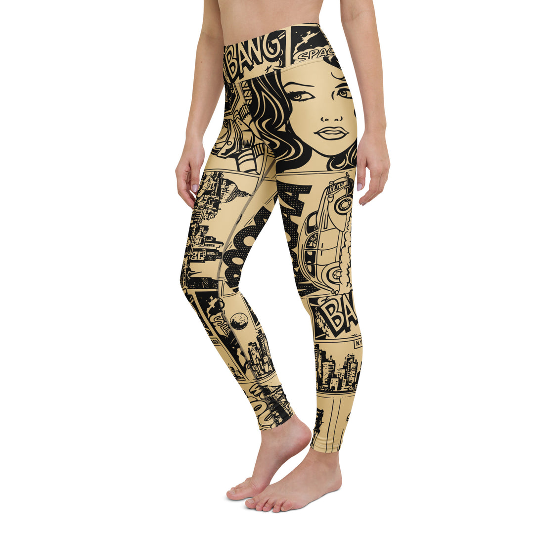 Comic Bang Yoga Leggings