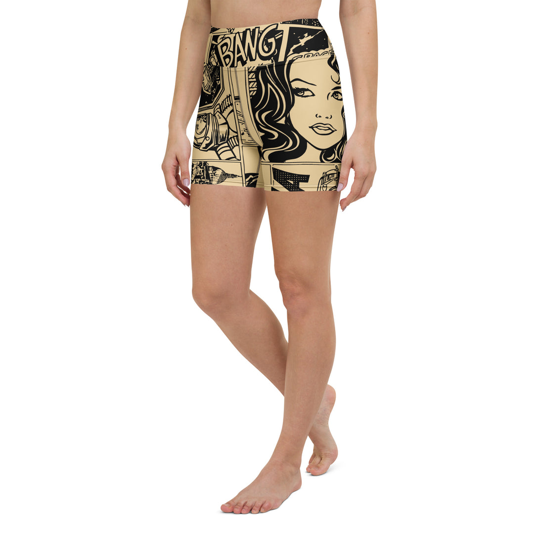Comic Bang Yoga Shorts