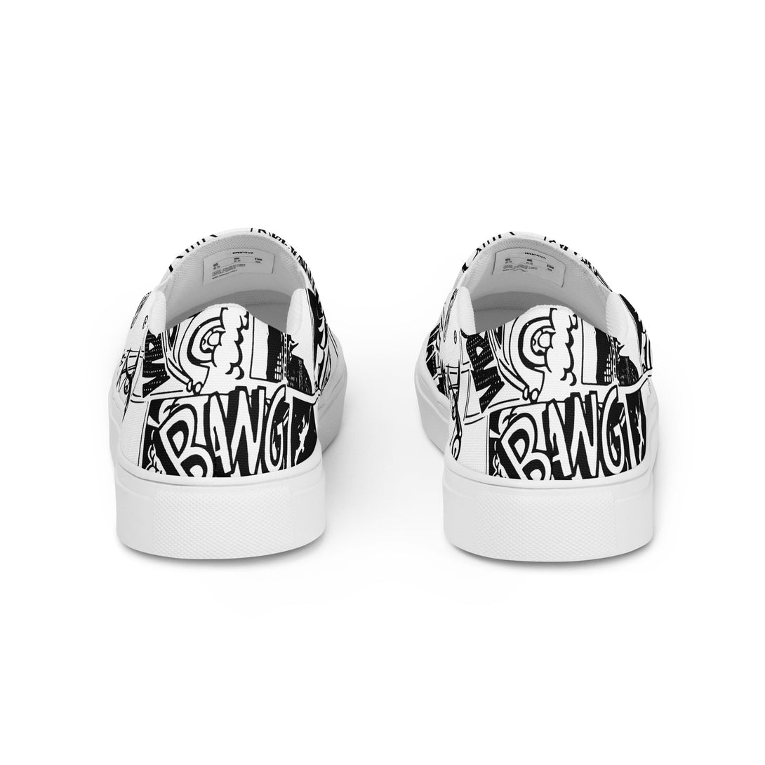 Comic Bang Slip-On Canvas Shoes