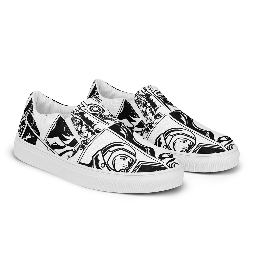 Comic Bang Slip-On Canvas Shoes