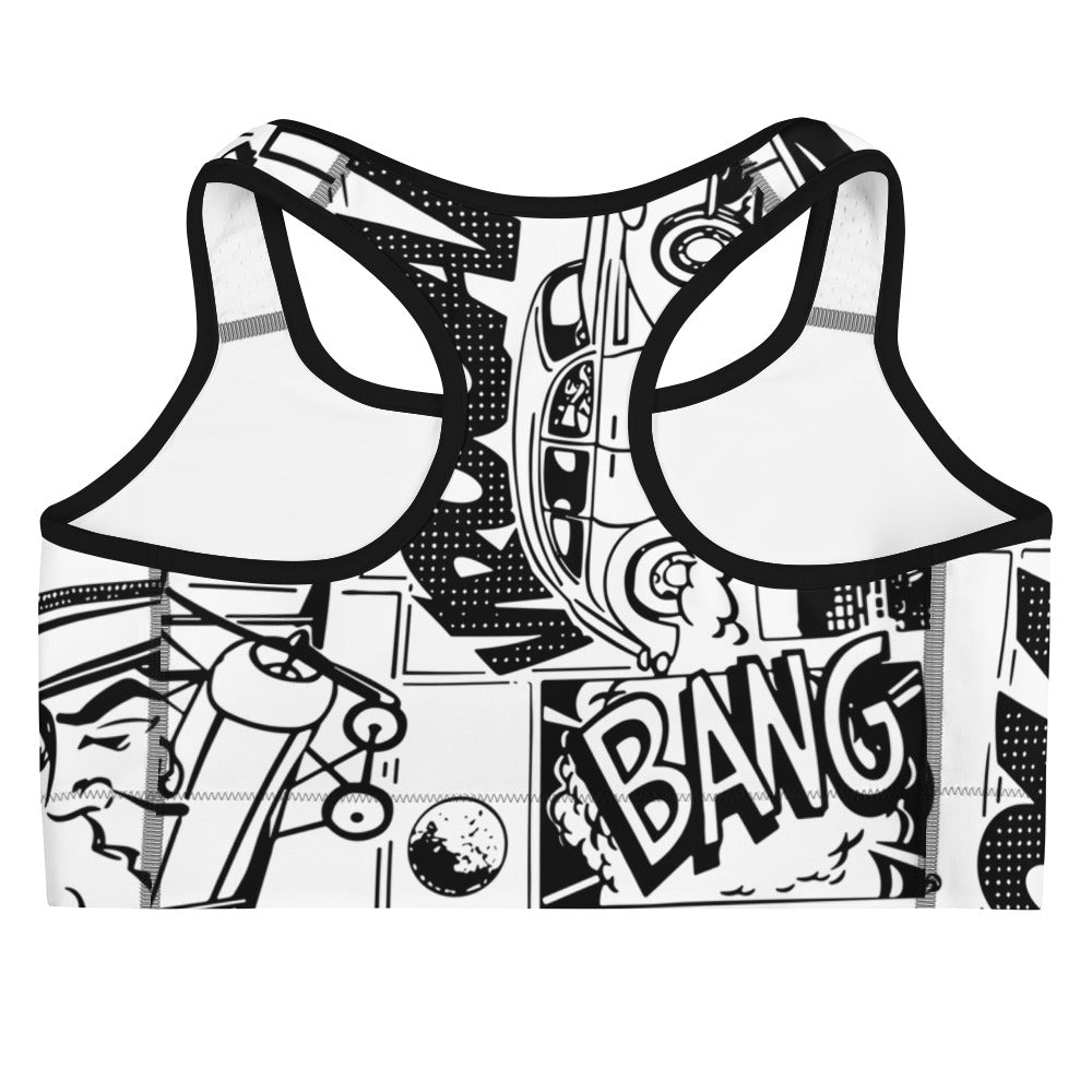 Comic Bang Sports Bra