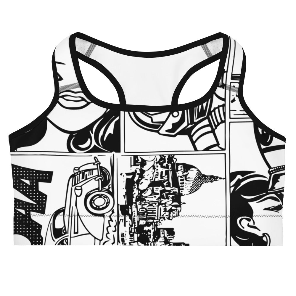 Comic Bang Sports Bra