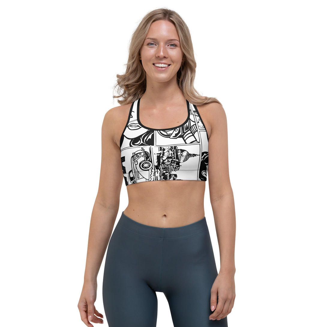 Comic Bang Sports Bra