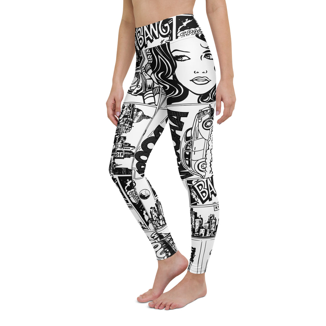 Comic Bang Yoga Leggings