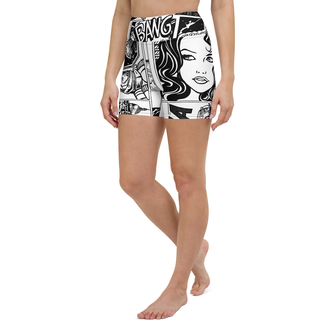 Comic Bang Yoga Shorts