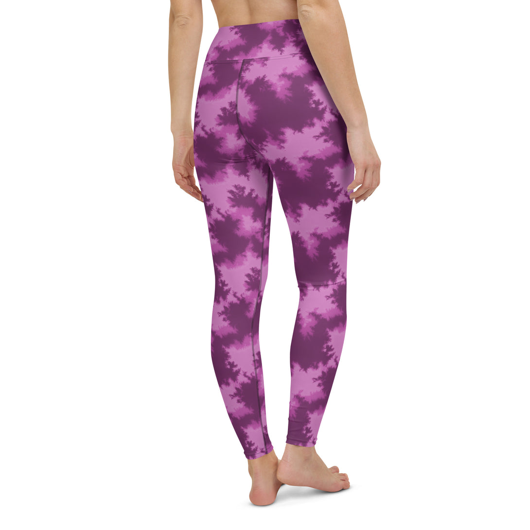 Cosmic Flame Tie Dye Pattern Yoga Leggings