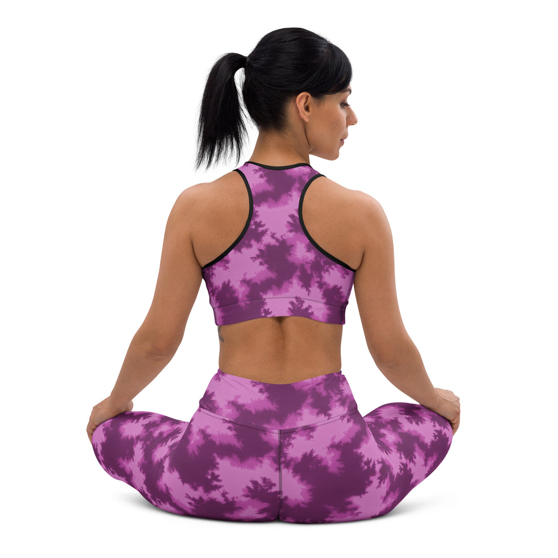 Cosmic Flame Tie Dye Pattern Yoga Leggings