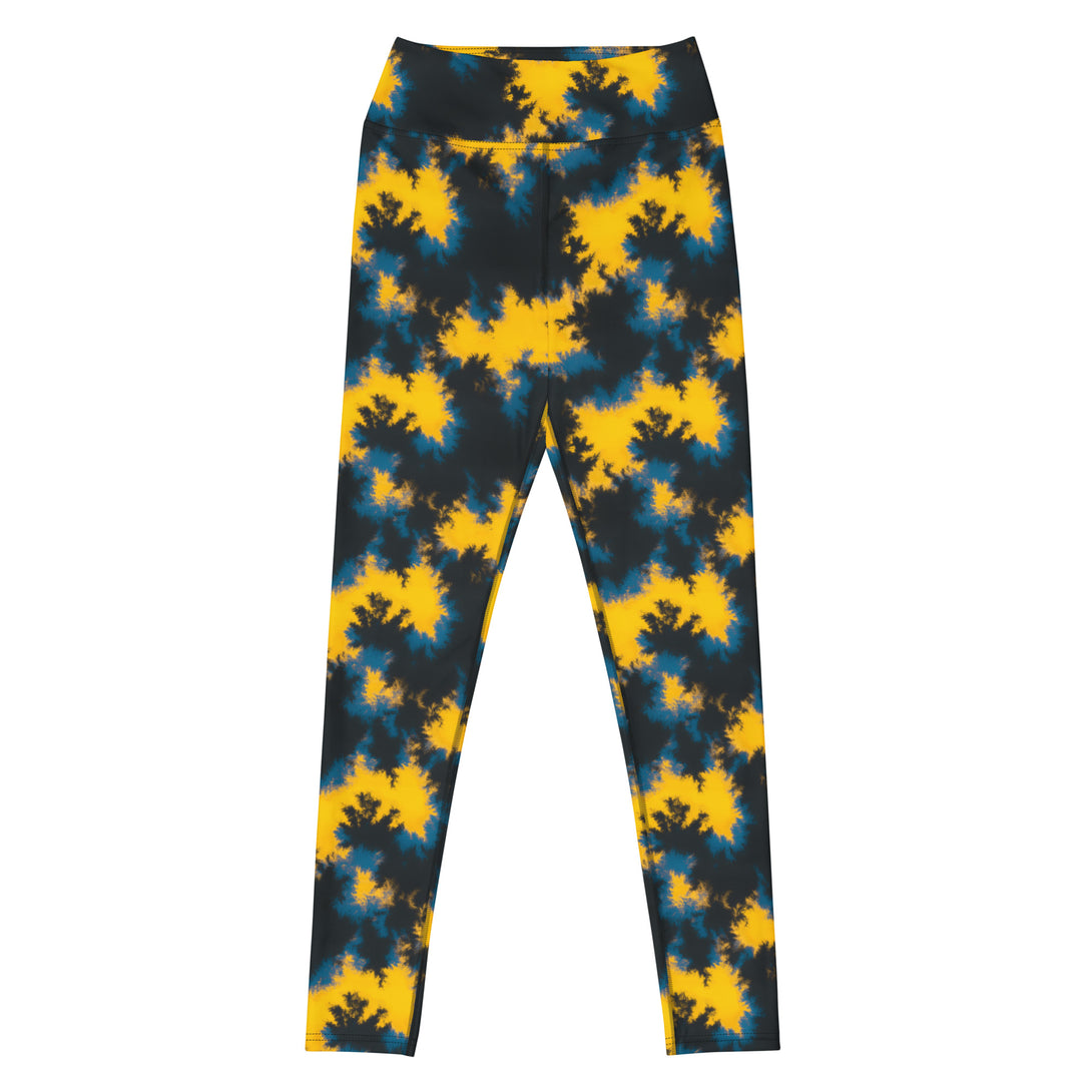 Cosmic Flame Tie Dye Pattern Yoga Leggings