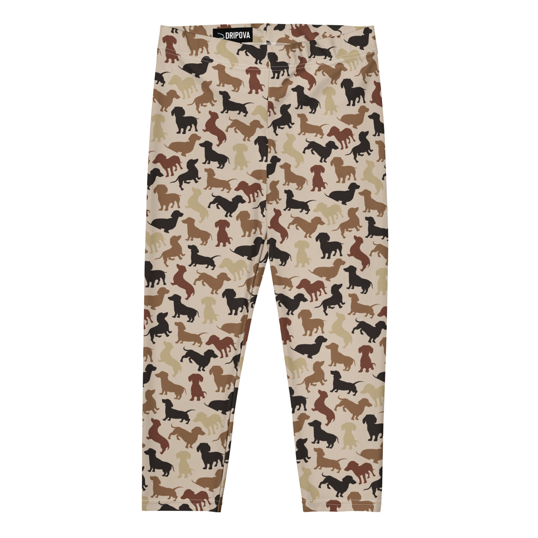 Dachshund Patrol Camo Capris