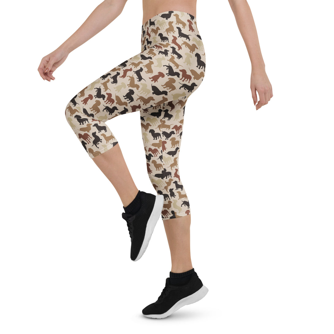 Dachshund Patrol Camo Capris