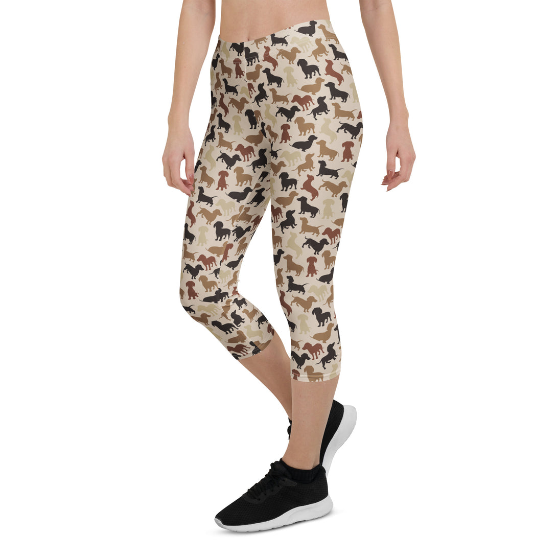 Dachshund Patrol Camo Capris