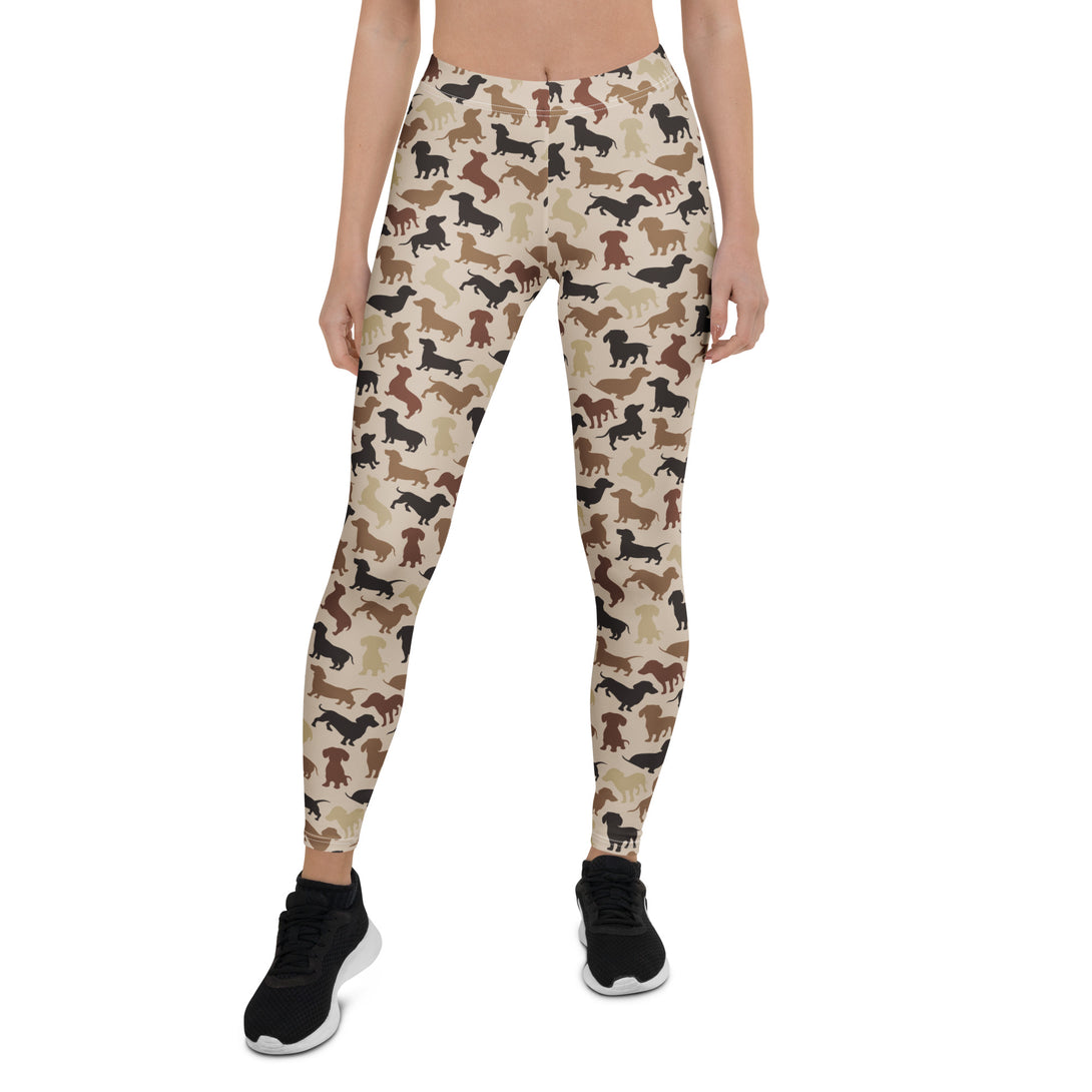 Dachshund Patrol Camo Leggings