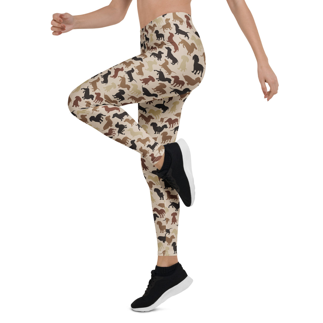 Dachshund Patrol Camo Leggings