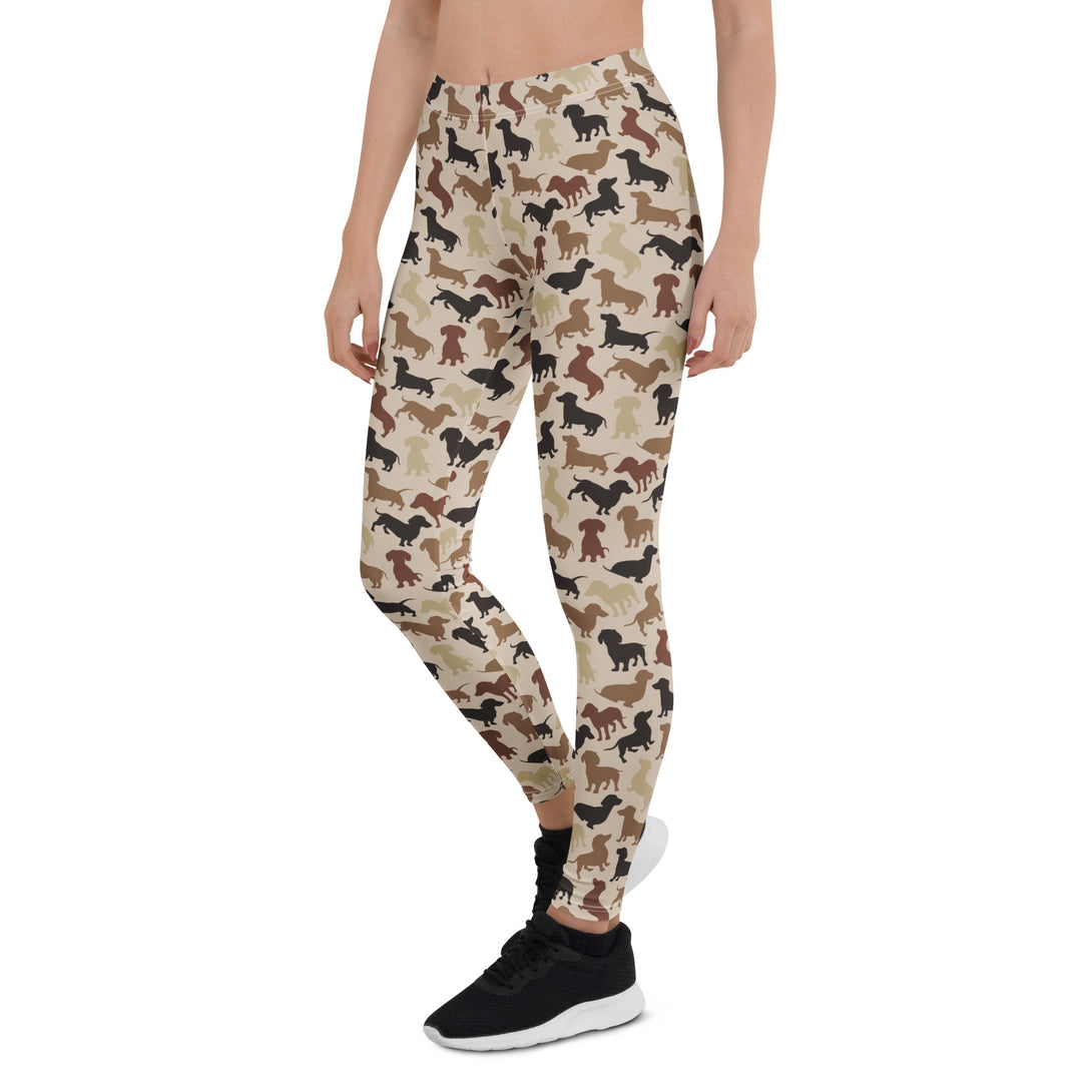 Dachshund Patrol Camo Leggings