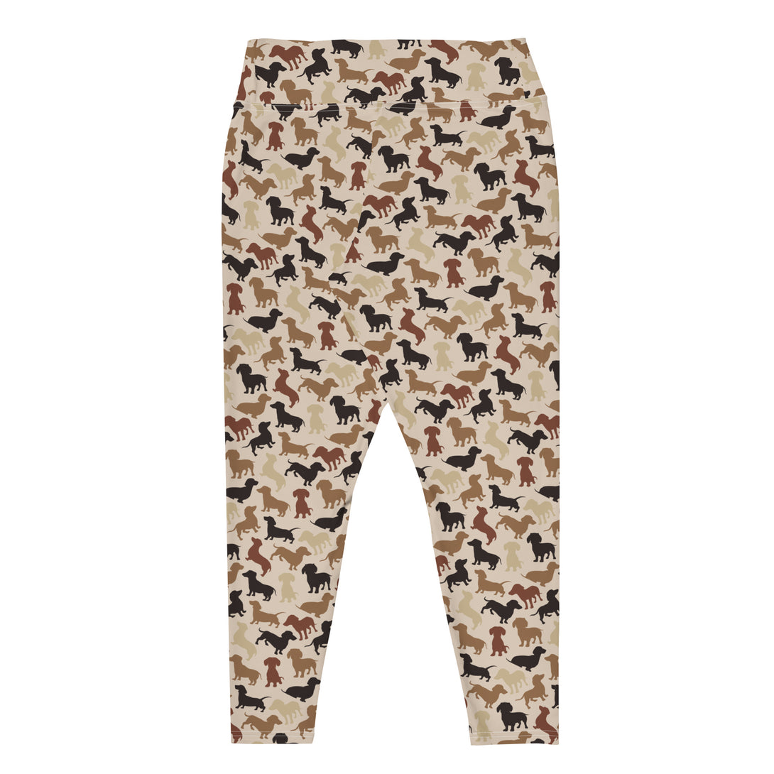 Dachshund Patrol Camo Plus Size Leggings