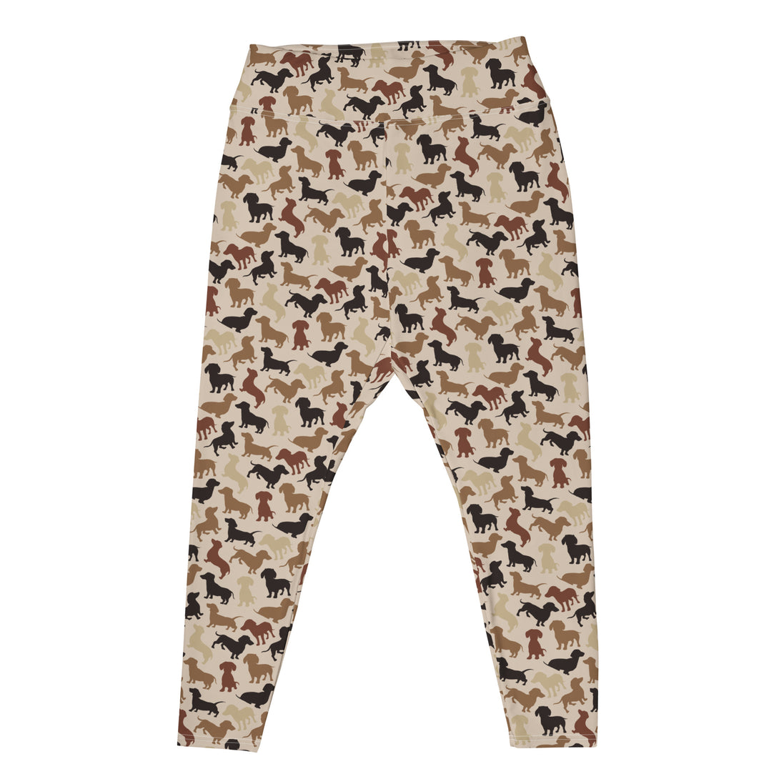 Dachshund Patrol Camo Plus Size Leggings