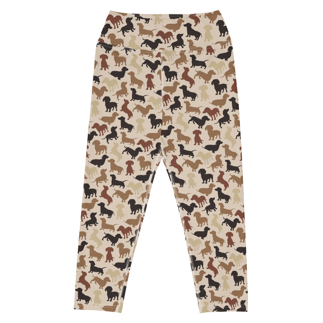 Dachshund Patrol Camo Yoga Capris
