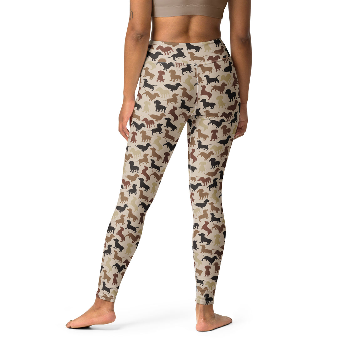 Dachshund Patrol Camo Yoga Leggings