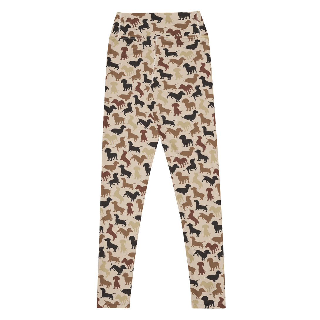 Dachshund Patrol Camo Yoga Leggings