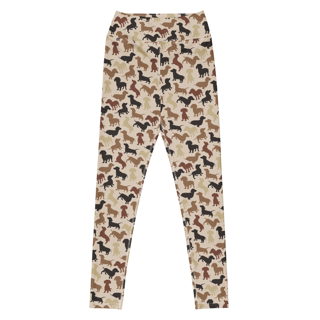 Dachshund Patrol Camo Yoga Leggings