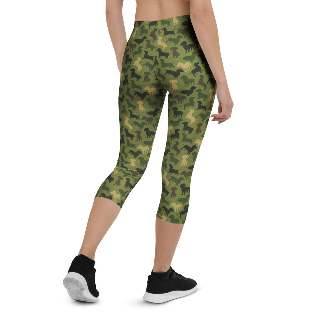 Dachshund Patrol Camo Capris
