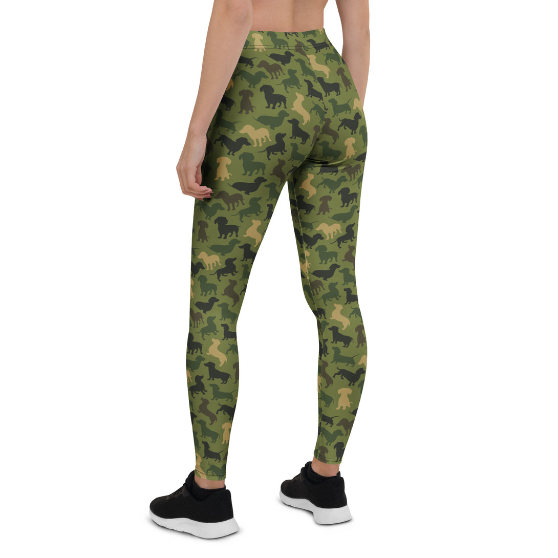 Dachshund Patrol Camo Leggings