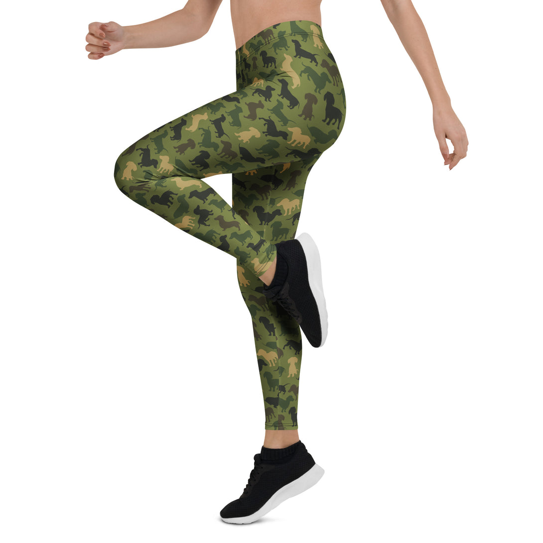 Dachshund Patrol Camo Leggings