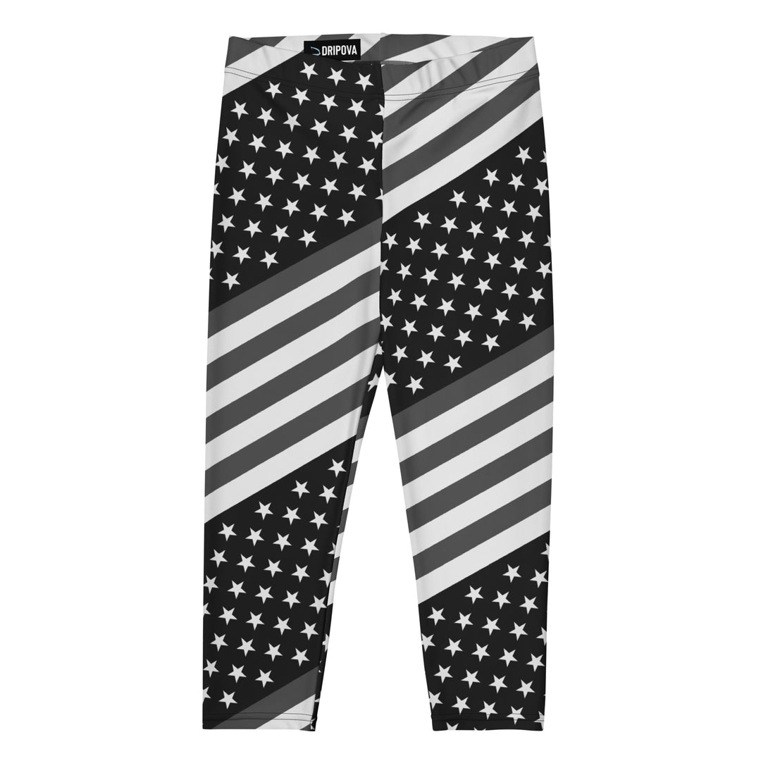 Diagonal Glory American Flag Capris