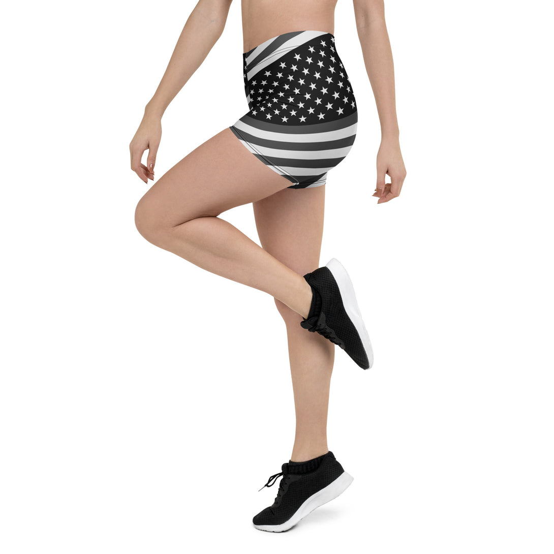 Diagonal Glory American Flag Shorts