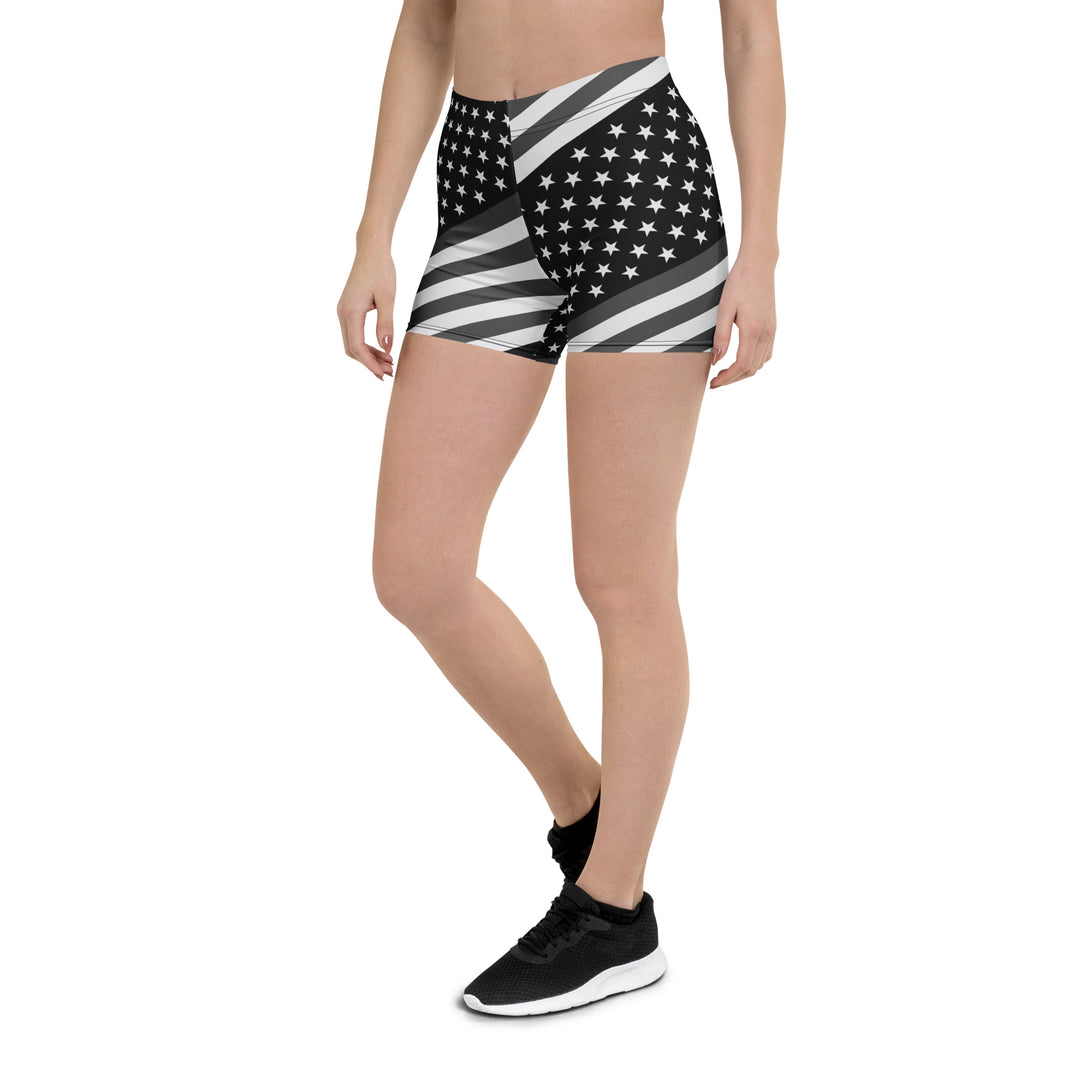 Diagonal Glory American Flag Shorts