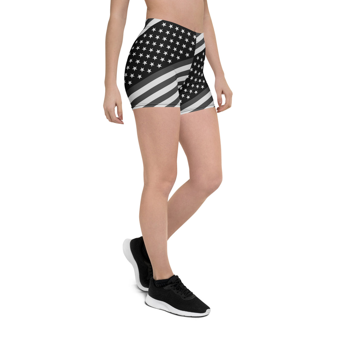 Diagonal Glory American Flag Shorts