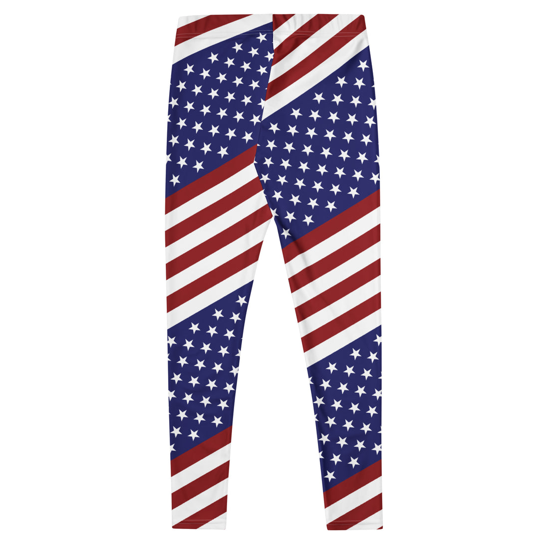 Diagonal Glory American Flag Leggings