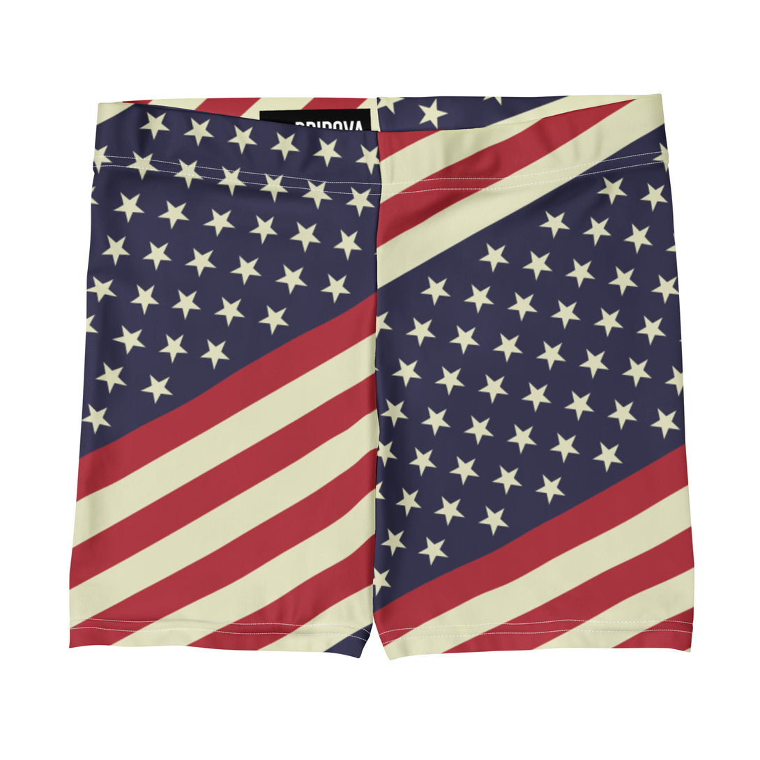 Diagonal Glory American Flag Shorts