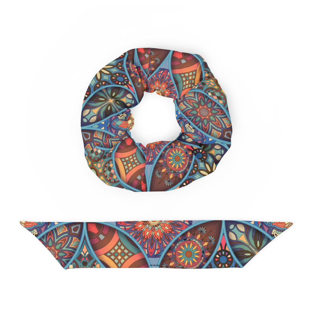 Enchanted Mirage Mandala Scrunchie