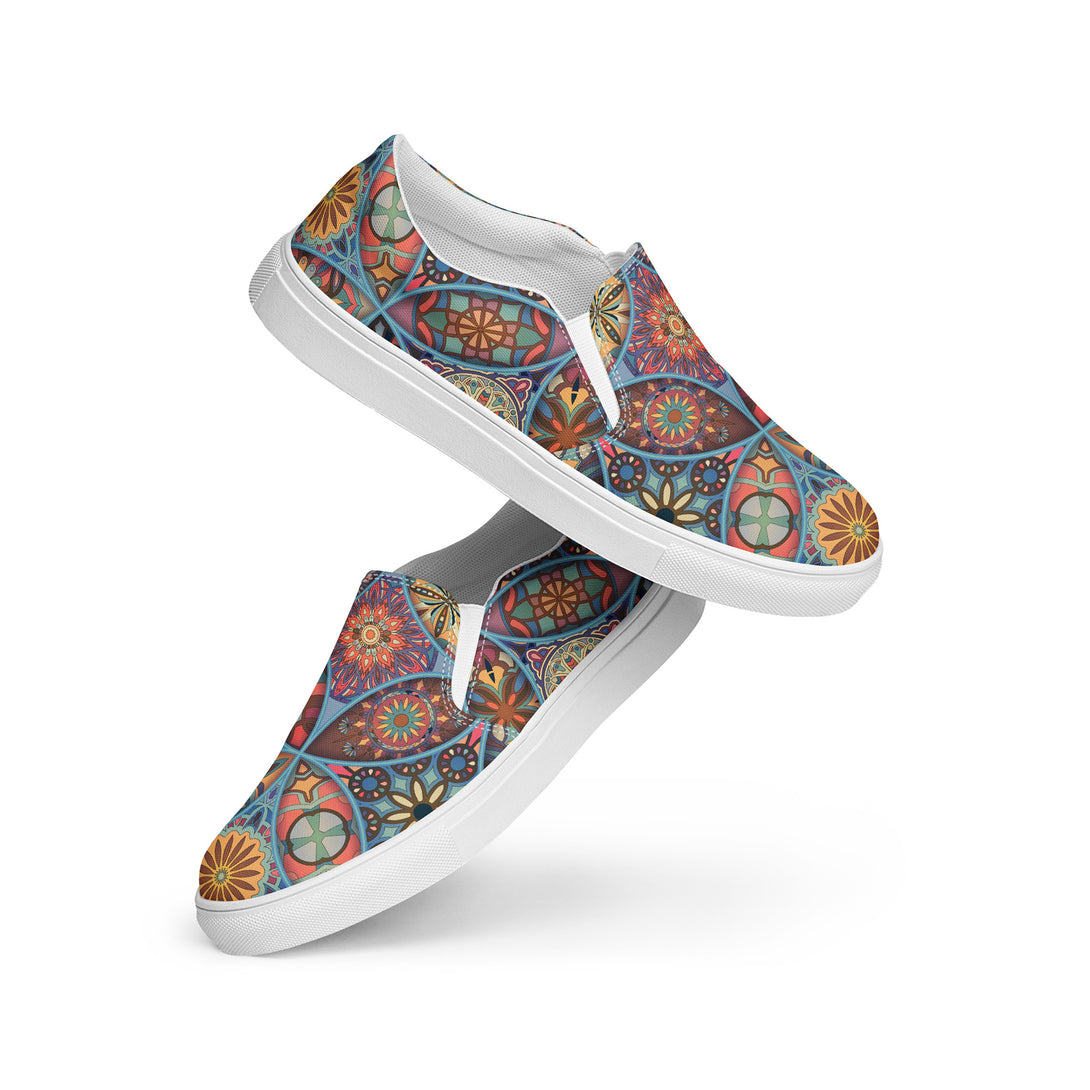 Enchanted Mirage Mandala Slip-On Canvas Shoes