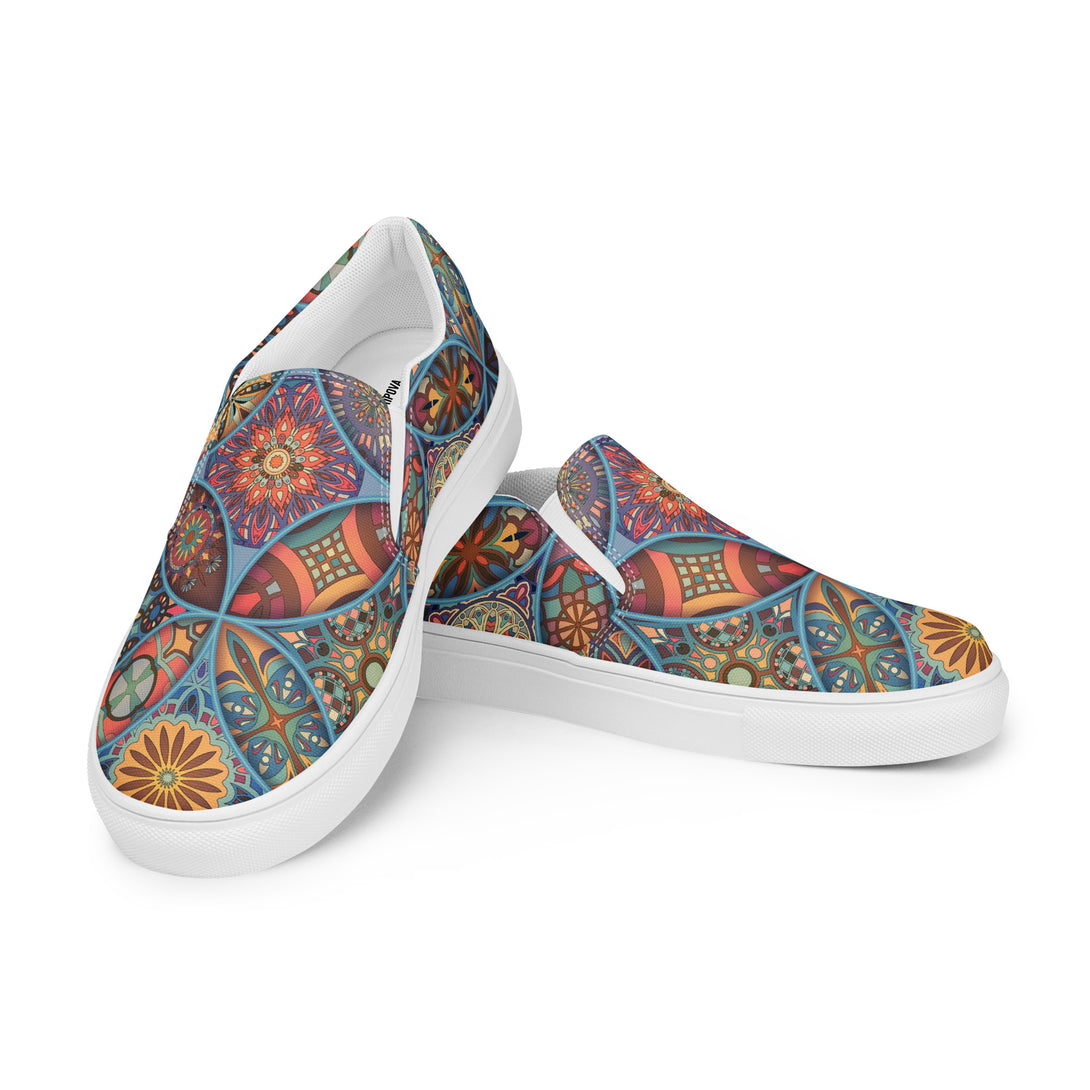 Enchanted Mirage Mandala Slip-On Canvas Shoes