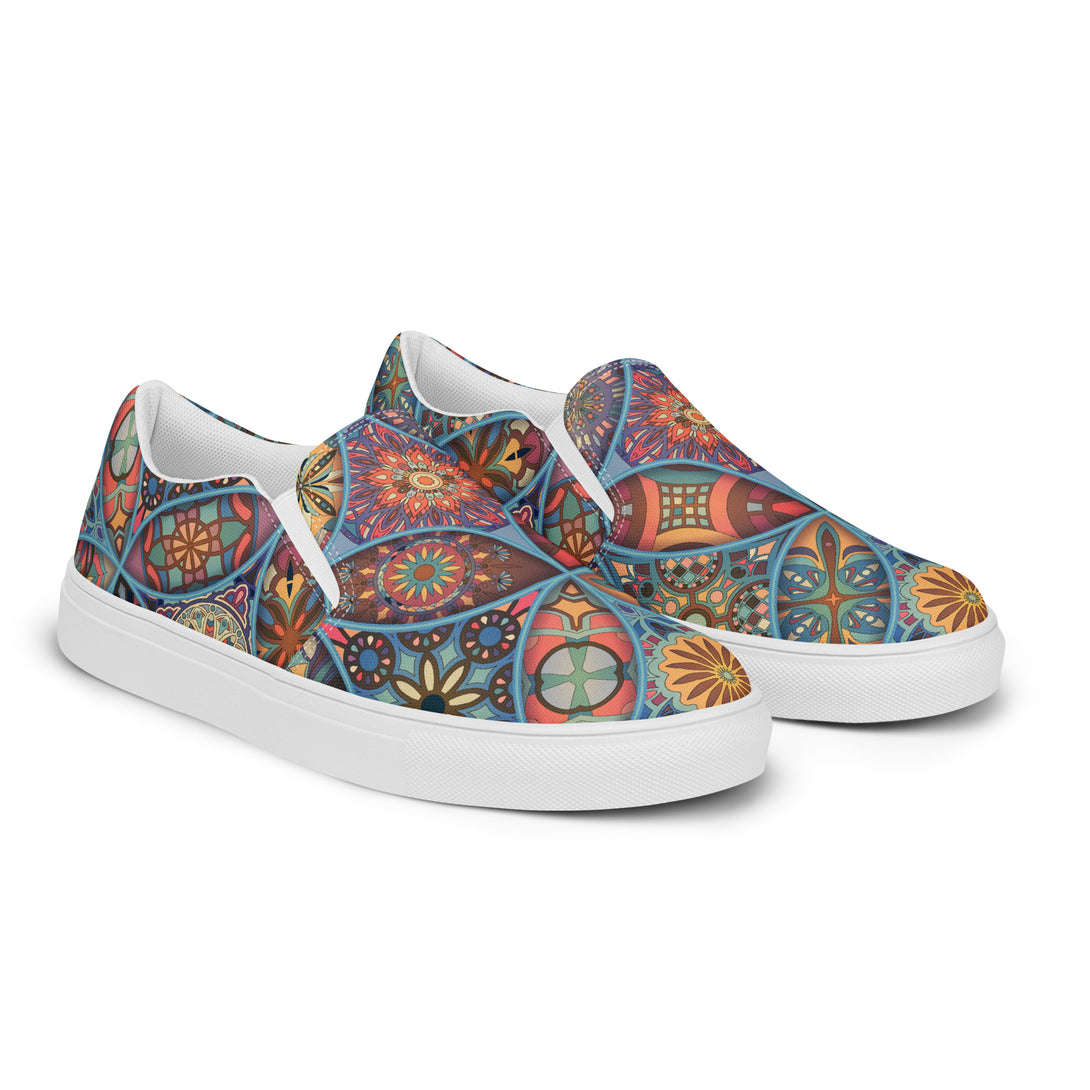 Enchanted Mirage Mandala Slip-On Canvas Shoes