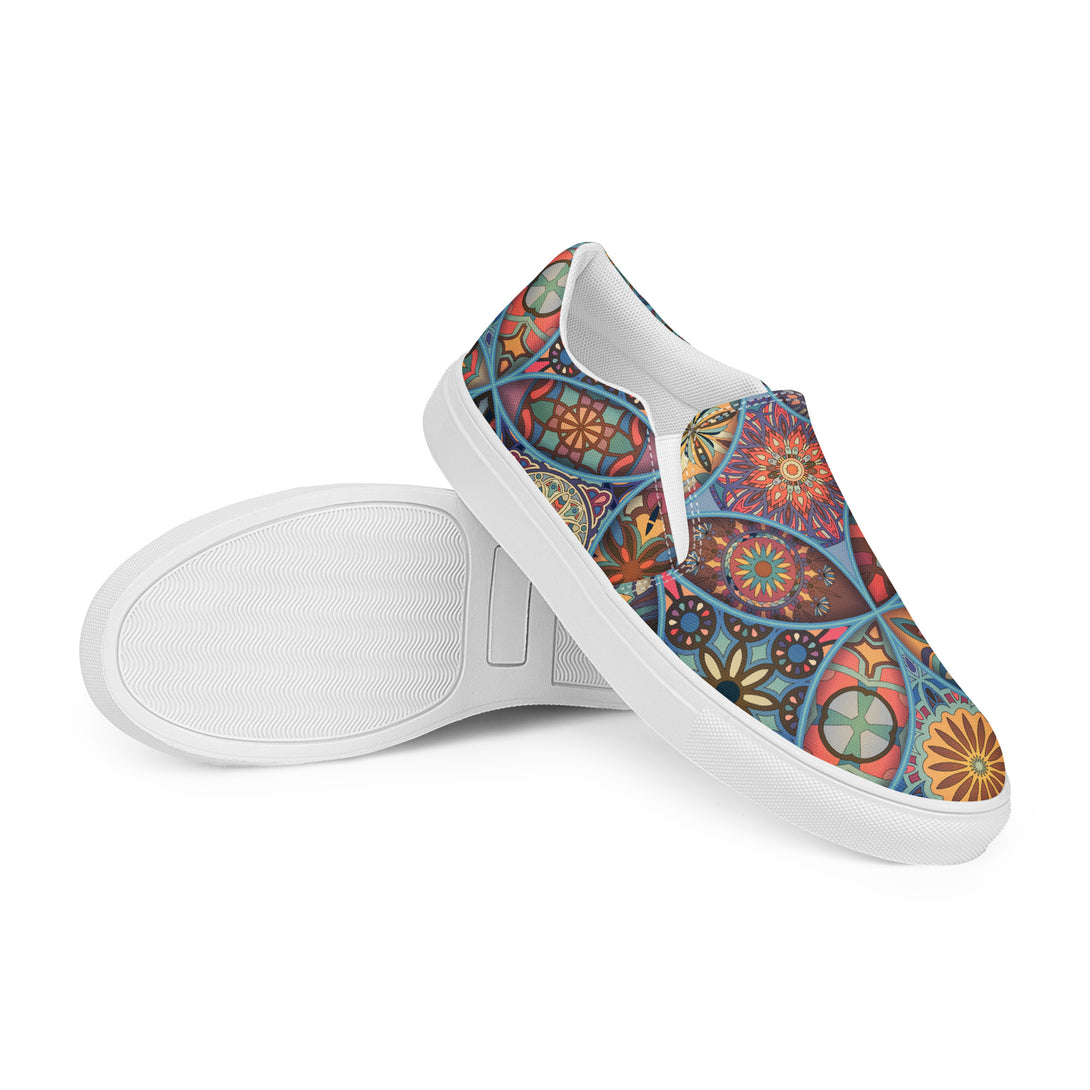 Enchanted Mirage Mandala Slip-On Canvas Shoes