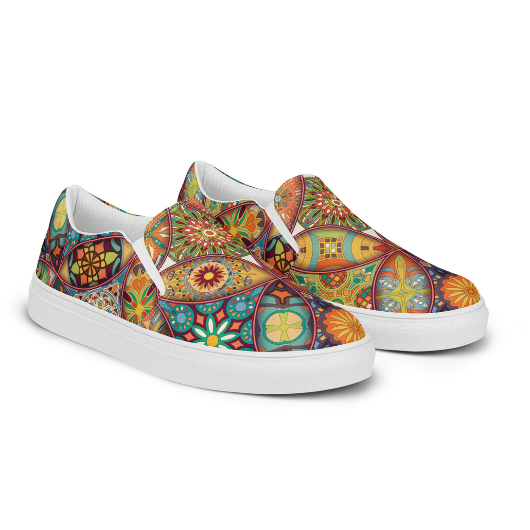 Enchanted Mirage Mandala Slip-On Canvas Shoes