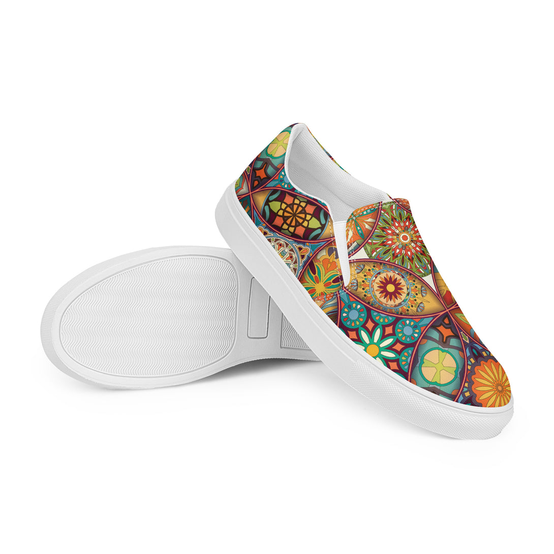 Enchanted Mirage Mandala Slip-On Canvas Shoes