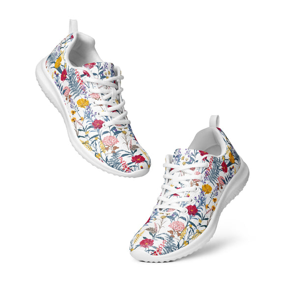 Garden Floral Patterned Athletic Shoes