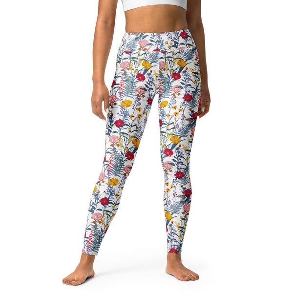 Garden Floral Patterned Yoga Leggings