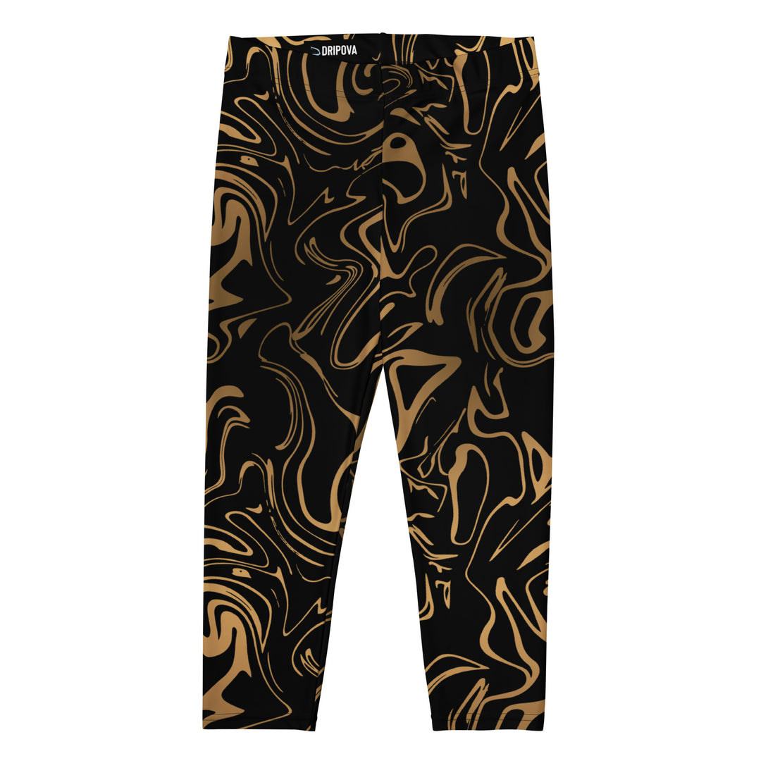Golden Mirage Liquid Marble Capris