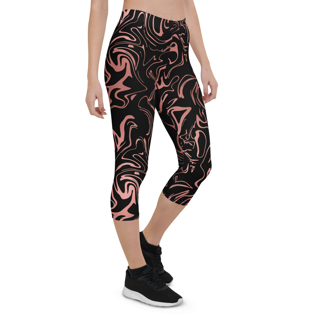 Golden Mirage Liquid Marble Capris