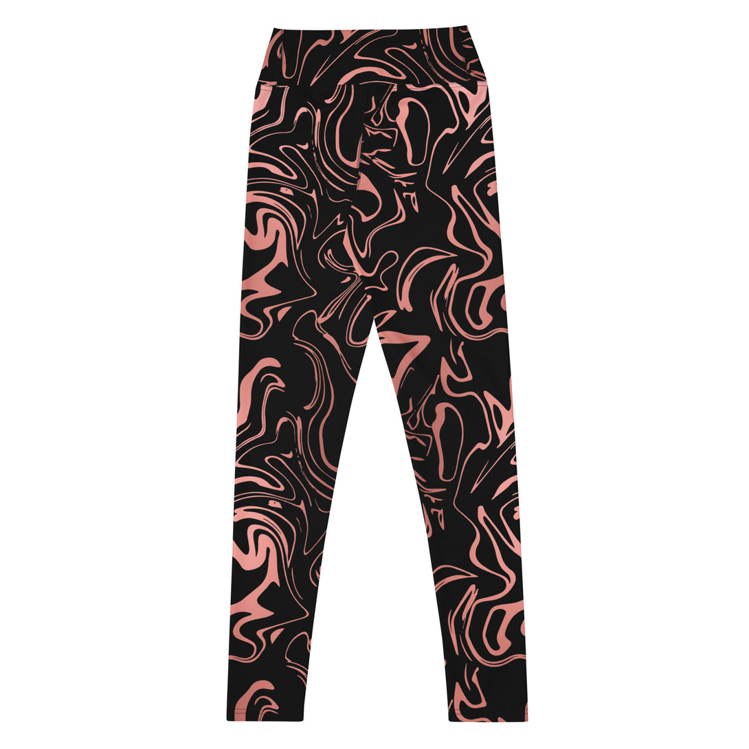 Golden Mirage Liquid Marble Yoga Leggings