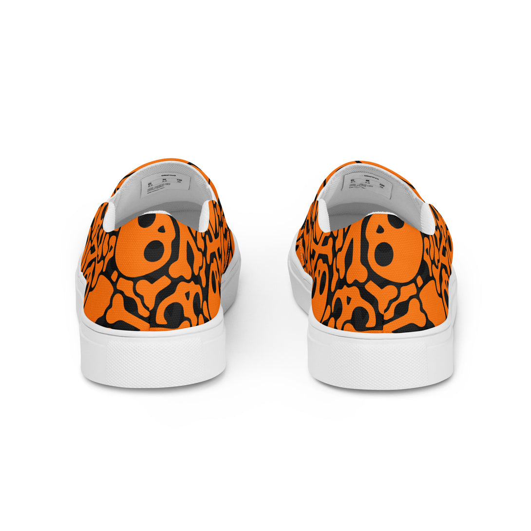 Grave Grip Skeleton Slip-On Canvas Shoes